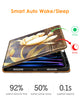 DTTO iPad Pro 12.9 6th / 5th / 4th / 3rd Generation Case 2022/2021/2020/2018, Premium Leather Folio Stand Cover with Built-in Apple Pencil Holder -Auto Wake/Sleep and Multi Viewing Angles,Brown