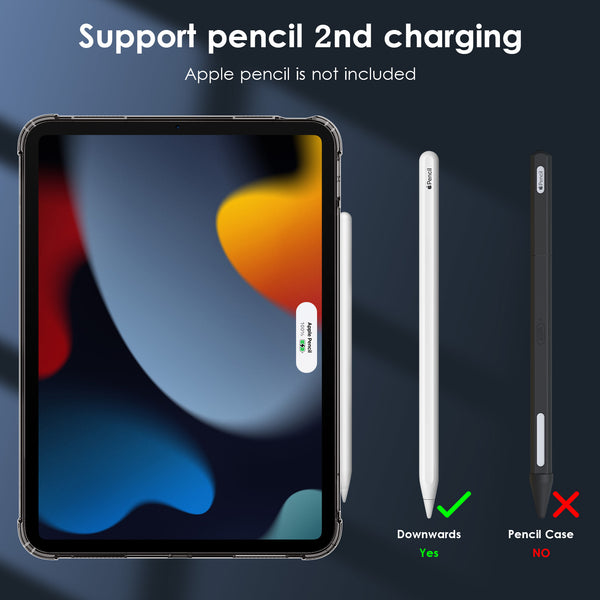 DTTO Clear Case for iPad 10th Generation 2022 - [Yellowing Resistant] Slim Lightweight Transparent Soft Cover for iPad 10.9 Inch, Clear