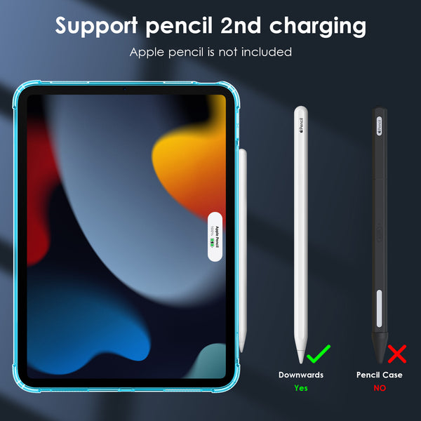 DTTO Clear Case for iPad 10th Generation 2022 - [Yellowing Resistant] Slim Lightweight Transparent Soft Cover for iPad 10.9 Inch, Clear