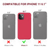 DTTO Compatible with iPhone 11 Case, [Romance Series] Full Covered Silicone Cover [Enhanced Camera and Screen Protection] with Honeycomb Grid Pattern Cushion for iPhone 11 6.1” 2019, Mint Green