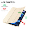 DTTO iPad Air Case 5th / 4th Generation 10.9 Inch, Hard Back, Sparkled and Sheen Front Cover for iPad Air 10.9" 5th / 4th Gen 2022 2020, Support 2nd Gen Pencil, Auto Sleep/Wake - Snow Blue