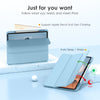 DTTOCASE iPad Pro 12.9 Case 6th / 5th / 4th / 3rd Generation 2022/2021 / 2020/2018,12.9 inch Clear Back Cover[Built-in Pencil Holder,Auto Sleep/Wake,Camera Protection] for iPad Pro-Blue Purple