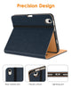 DTTO New iPad Mini 6th Generation Case 8.3 Inch 2021, Premium Leather Business Folio Stand Cover with Built-in Apple Pencil Holder-Auto Wake/Sleep and Multiple Viewing Angles-Black