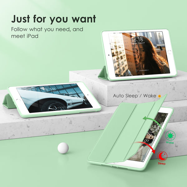 DTTOCASE Slim Clear Case for iPad Mini 4 5 3 2 1 (7.9 inch),TPU Shockproof Frame Cover[Support Auto Sleep/Wake] for iPad Mini 1st 2nd 3rd 4th 5th Generation - Rose Gold