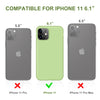 DTTO Compatible with iPhone 11 Case, [Romance Series] Full Covered Silicone Cover [Enhanced Camera and Screen Protection] with Honeycomb Grid Pattern Cushion for iPhone 11 6.1” 2019, Mint Green