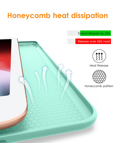 DTTO for iPad Air 2 Case (2014 Released), Ultra Slim Lightweight Smart Case Trifold Stand with Flexible Soft TPU Back Cover for Apple iPad Air 2 (Model A1566/A1567), Black