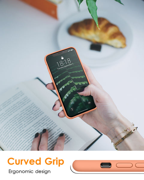 DTTO Compatible with iPhone XR Case, [Romance Series] Silicone Case with Hybrid Protection for iPhone XR 6.1 Inch - Black