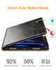 DTTO iPad Pro 12.9 6th / 5th / 4th / 3rd Generation Case 2022/2021/2020/2018, Premium Leather Folio Stand Cover with Built-in Apple Pencil Holder -Auto Wake/Sleep and Multi Viewing Angles,Brown