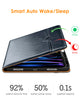 DTTO iPad Pro 12.9 6th / 5th / 4th / 3rd Generation Case 2022/2021/2020/2018, Premium Leather Folio Stand Cover with Built-in Apple Pencil Holder -Auto Wake/Sleep and Multi Viewing Angles,Brown