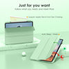 DTTOCASE iPad Pro 12.9 Case 6th / 5th / 4th / 3rd Generation 2022/2021 / 2020/2018,12.9 inch Clear Back Cover[Built-in Pencil Holder,Auto Sleep/Wake,Camera Protection] for iPad Pro-Blue Purple