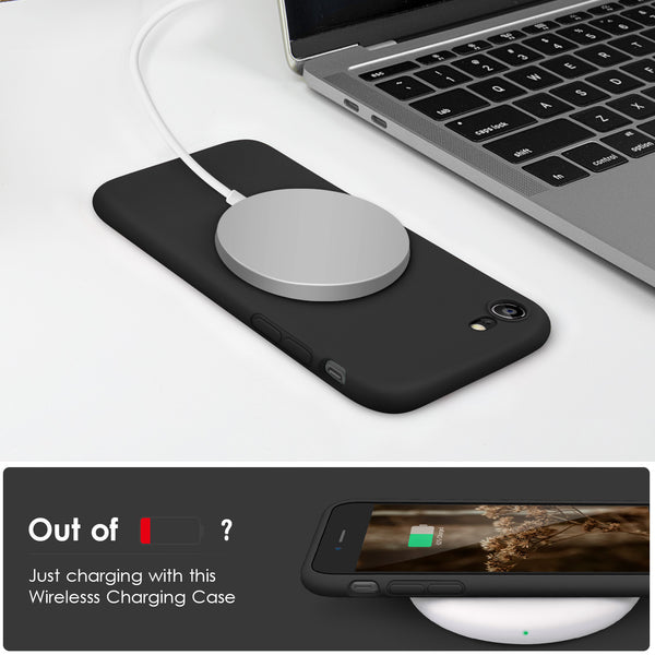 DTTOCASE for iPhone SE Case 2022/2020, iPhone 8 Case, iPhone 7 Case, Liquid Silicone Phone Case for iPhone SE 8 7 4.7 Inch, Colorful Silky-Soft Protective Cover for Girls Boys, and Women,Navy Blue