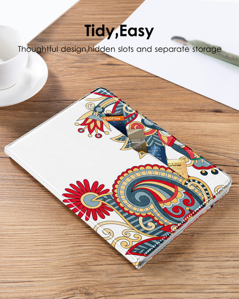 DTTO for iPad 9.7 Inch 5th/6th Generation 2018/2017 Case with Apple Pencil Holder, Premium Leather Folio Stand Cover Case for Apple iPad 9.7 inch, Also Fit iPad Pro 9.7/Air 2/Air - Black