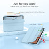 DTTOCASE for iPad Air Case 5th / 4th Generation 10.9 Inch (2022/2020),iPad Pro 11 Inch Case with Transparent Shockproof Back Cover[Built-in Pencil Holder,Auto Sleep/Wake,Camera Protection]-Blue Purple