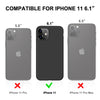 DTTO Compatible with iPhone 11 Case, [Romance Series] Full Covered Silicone Cover [Enhanced Camera and Screen Protection] with Honeycomb Grid Pattern Cushion for iPhone 11 6.1” 2019, Mint Green