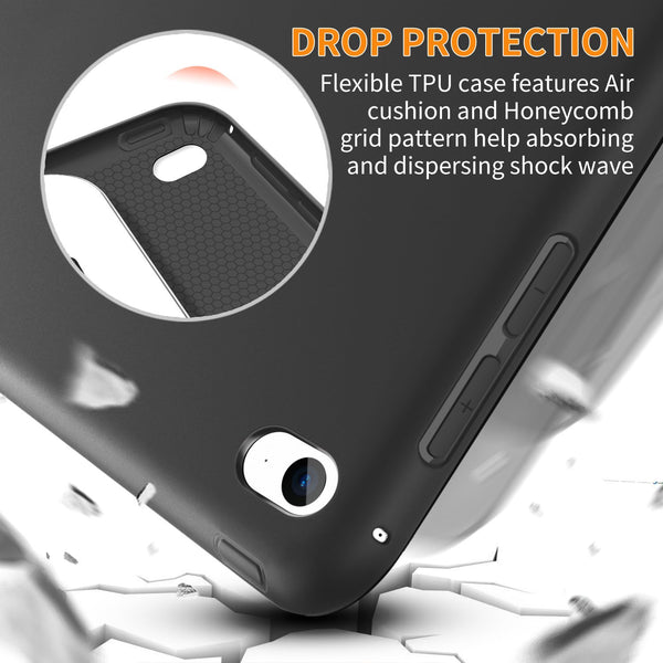 DTTO Case for iPad Mini 4,(Not Compatible with Mini 5th Generation 2019) Ultra Slim Lightweight Smart Case Trifold Stand with Flexible Soft TPU Back Cover for iPad mini4[Auto Sleep/Wake],Navy Blue