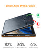 DTTO for Samsung Galaxy Tab A8 10.5 inch Case 2022, Premium Leather Business Folio Stand Cover with Built-in Hand Strap for Samsung Galaxy Tab A8 10.5’’ 2022 Model [SM-X200/X205/X207], Black