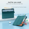 DTTOCASE iPad Pro 12.9 Case 6th / 5th / 4th / 3rd Generation 2022/2021 / 2020/2018,12.9 inch Clear Back Cover[Built-in Pencil Holder,Auto Sleep/Wake,Camera Protection] for iPad Pro-Blue Purple