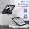 DTTO Case for iPad 10th Generation 10.9 Inch 2022 Release, iPad Case with Kickstand and Built-in Screen Protector, Durable Shockproof Full Body Protective Cover for Apple iPad 10.9 Inch - Black