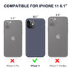 DTTO Compatible with iPhone 11 Case, [Romance Series] Full Covered Silicone Cover [Enhanced Camera and Screen Protection] with Honeycomb Grid Pattern Cushion for iPhone 11 6.1” 2019, Mint Green
