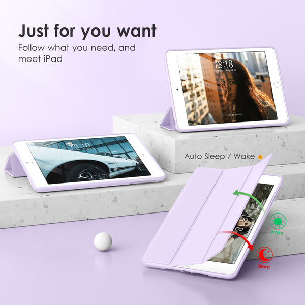 DTTOCASE Slim Clear Case for iPad Mini 4 5 3 2 1 (7.9 inch),TPU Shockproof Frame Cover[Support Auto Sleep/Wake] for iPad Mini 1st 2nd 3rd 4th 5th Generation - Rose Gold