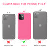 DTTO Compatible with iPhone 11 Case, [Romance Series] Full Covered Silicone Cover [Enhanced Camera and Screen Protection] with Honeycomb Grid Pattern Cushion for iPhone 11 6.1” 2019, Mint Green