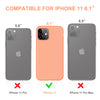 DTTO Compatible with iPhone 11 Case, [Romance Series] Full Covered Silicone Cover [Enhanced Camera and Screen Protection] with Honeycomb Grid Pattern Cushion for iPhone 11 6.1” 2019, Mint Green
