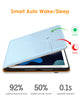 DTTO iPad 9th/8th/7th Generation 10.2 Inch Case 2021/2020/2019, Premium Leather Business Folio Stand Cover with Built-in Apple Pencil Holder - Auto Wake/Sleep and Multiple Viewing Angles, Blue