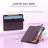DTTOCASE iPad Pro 12.9 Case 6th / 5th / 4th / 3rd Generation 2022/2021 / 2020/2018,12.9 inch Clear Back Cover[Built-in Pencil Holder,Auto Sleep/Wake,Camera Protection] for iPad Pro-Blue Purple