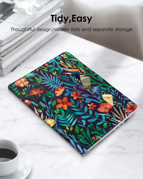 DTTO iPad Mini 4 Case, Premium Leather Folio Stand Cover Case with Multi-Angle Viewing and Auto Wake-Sleep Function, Front Pocket for Apple iPad Mini 4 - Brown