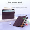 DTTOCASE for iPad Air Case 5th / 4th Generation 10.9 Inch (2022/2020),iPad Pro 11 Inch Case with Transparent Shockproof Back Cover[Built-in Pencil Holder,Auto Sleep/Wake,Camera Protection]-Blue Purple