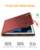 DTTO iPad 9th/8th/7th Generation 10.2 Inch Case 2021/2020/2019, Premium Leather Business Folio Stand Cover with Built-in Apple Pencil Holder - Auto Wake/Sleep and Multiple Viewing Angles, Blue