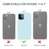DTTO Compatible with iPhone 11 Case, [Romance Series] Full Covered Silicone Cover [Enhanced Camera and Screen Protection] with Honeycomb Grid Pattern Cushion for iPhone 11 6.1” 2019, Mint Green