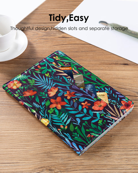 DTTO for iPad 9.7 Inch 5th/6th Generation 2018/2017 Case with Apple Pencil Holder, Premium Leather Folio Stand Cover Case for Apple iPad 9.7 inch, Also Fit iPad Pro 9.7/Air 2/Air - Black