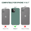 DTTO Compatible with iPhone 11 Case, [Romance Series] Full Covered Silicone Cover [Enhanced Camera and Screen Protection] with Honeycomb Grid Pattern Cushion for iPhone 11 6.1” 2019, Mint Green