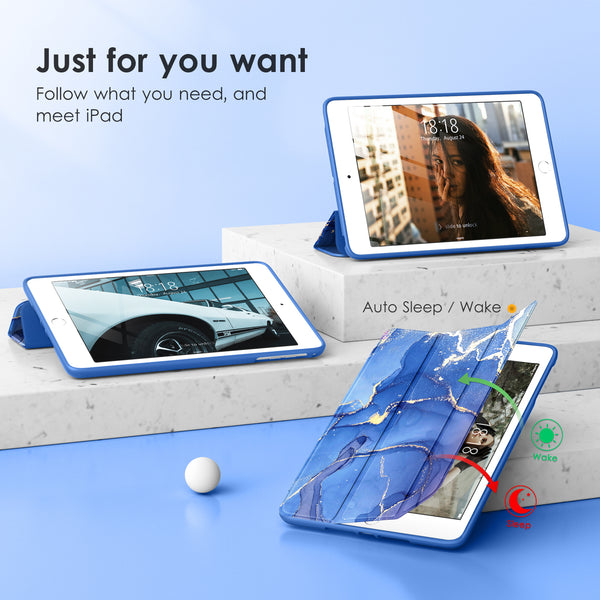 DTTOCASE Slim Clear Case for iPad Mini 4 5 3 2 1 (7.9 inch),TPU Shockproof Frame Cover[Support Auto Sleep/Wake] for iPad Mini 1st 2nd 3rd 4th 5th Generation - Rose Gold