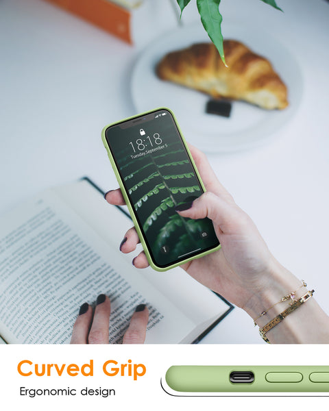 DTTO Compatible with iPhone XR Case, [Romance Series] Silicone Case with Hybrid Protection for iPhone XR 6.1 Inch - Black