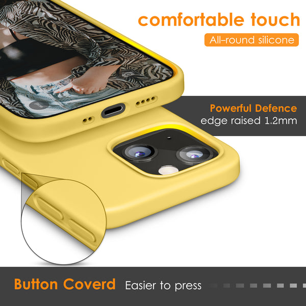 DTTO Compatible with iPhone 13 Mini Case, Shockproof Silicone [Romance Series] Cover [Enhanced Camera and Screen Protection] with Honeycomb Grid Cushion for iPhone 13 5.4 inch 2021, Black