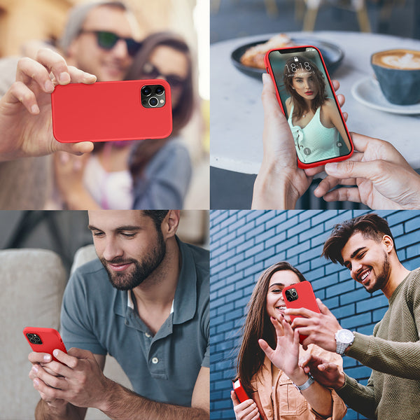 DTTO Compatible with iPhone 12/12 Pro Case,Shockproof Silicone [Romance Series] Cover [Enhanced Camera and Screen Protection] with Honeycomb Grid Cushion for iPhone 12 6.1” 2020,Midnight Green