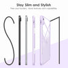 DTTOCASE iPad 10th Generation Case 2022, iPad 10.9 Inch Case with Clear Transparent Back and TPU Shockproof Frame Cover [Built-in Pencil Holder, Support Auto Sleep/Wake] -Black