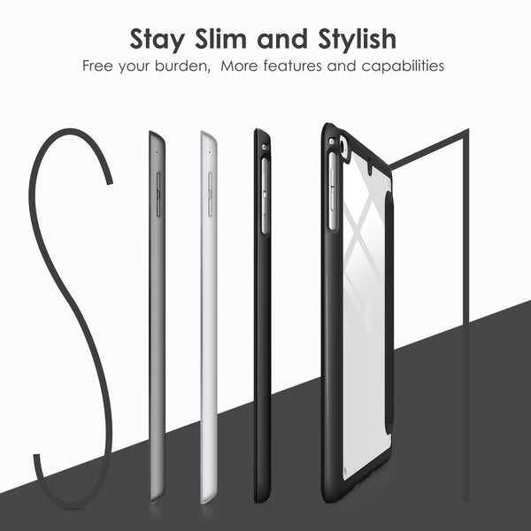 DTTOCASE Slim Clear Case for iPad Mini 4 5 3 2 1 (7.9 inch),TPU Shockproof Frame Cover[Support Auto Sleep/Wake] for iPad Mini 1st 2nd 3rd 4th 5th Generation - Rose Gold