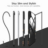 DTTOCASE iPad 10th Generation Case 2022, iPad 10.9 Inch Case with Clear Transparent Back and TPU Shockproof Frame Cover [Built-in Pencil Holder, Support Auto Sleep/Wake] -Black