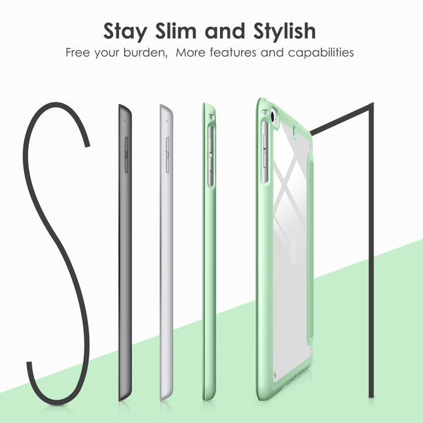 DTTOCASE Slim Clear Case for iPad Mini 4 5 3 2 1 (7.9 inch),TPU Shockproof Frame Cover[Support Auto Sleep/Wake] for iPad Mini 1st 2nd 3rd 4th 5th Generation - Rose Gold