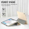 DTTO iPad Air Case 5th / 4th Generation 10.9 Inch, Hard Back, Sparkled and Sheen Front Cover for iPad Air 10.9" 5th / 4th Gen 2022 2020, Support 2nd Gen Pencil, Auto Sleep/Wake - Snow Blue