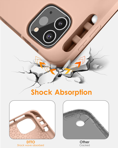 DTTO Case for iPad Pro 11 inch 4th/3rd/2nd/1st Generation 2022/2021/2020/2018, Slim Trifold Stand Soft TPU Back Cover with Built-in Pencil Holder,Also Fit iPad Air 5/4, [Auto Sleep/Wake],Navy Blue