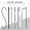 DTTOCASE iPad 10th Generation Case 2022, iPad 10.9 Inch Case with Clear Transparent Back and TPU Shockproof Frame Cover [Built-in Pencil Holder, Support Auto Sleep/Wake] -Black