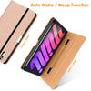 DTTO New iPad Mini 6th Generation Case 8.3 Inch 2021, Premium Leather Business Folio Stand Cover with Built-in Apple Pencil Holder-Auto Wake/Sleep and Multiple Viewing Angles-Black