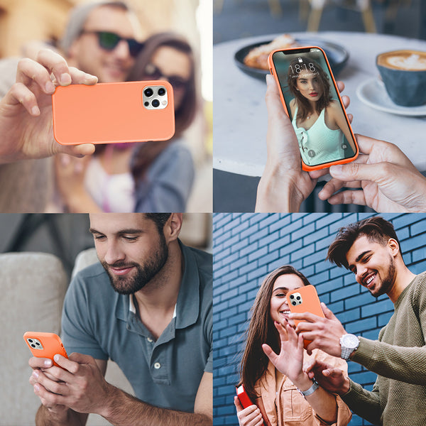 DTTO Compatible with iPhone 12/12 Pro Case,Shockproof Silicone [Romance Series] Cover [Enhanced Camera and Screen Protection] with Honeycomb Grid Cushion for iPhone 12 6.1” 2020,Midnight Green