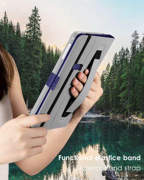 DTTO for iPad 9.7 Inch 5th/6th Generation 2018/2017 Case with Apple Pencil Holder, Premium Leather Folio Stand Cover Case for Apple iPad 9.7 inch, Also Fit iPad Pro 9.7/Air 2/Air - Black