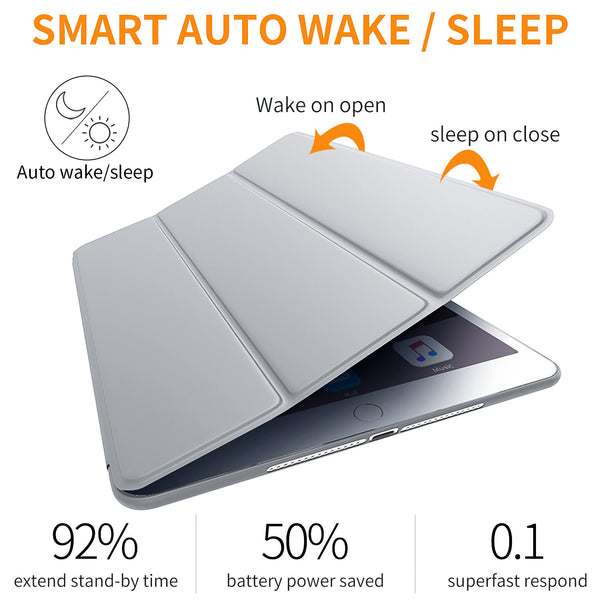 DTTO Case for iPad Mini 4,(Not Compatible with Mini 5th Generation 2019) Ultra Slim Lightweight Smart Case Trifold Stand with Flexible Soft TPU Back Cover for iPad mini4[Auto Sleep/Wake],Navy Blue