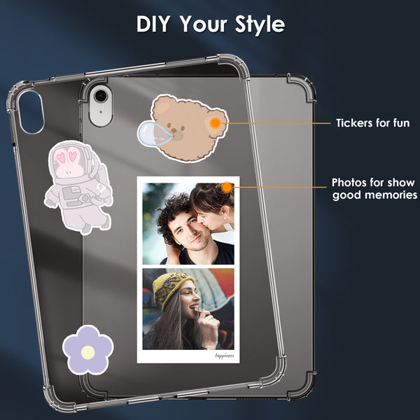 DTTO Clear Case for iPad 10th Generation 2022 - [Yellowing Resistant] Slim Lightweight Transparent Soft Cover for iPad 10.9 Inch, Clear